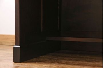 中古　北海道民芸家具　421 樺材　重厚なデスク(片袖机、在宅ワーク、在宅用学習机)(1)