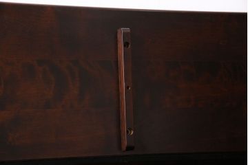 中古　北海道民芸家具　絶版品　上品なデザインの収納付きベンチ(イス、収納箱)