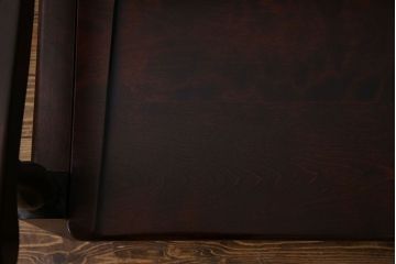 中古　北海道民芸家具　絶版品　上品なデザインの収納付きベンチ(イス、収納箱)