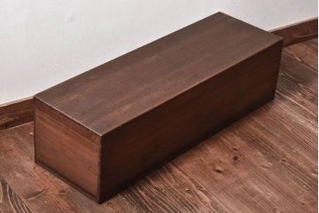アンティーク雑貨　和製アンティーク　桐材　木の風合いが味わい深い収納箱(木箱、小物収納)