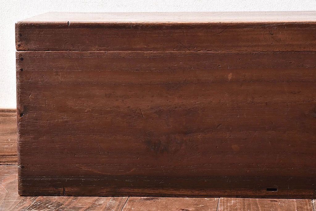 アンティーク雑貨　和製アンティーク　桐材　木の風合いが味わい深い収納箱(木箱、小物収納)