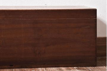 アンティーク雑貨　和製アンティーク　桐材　木の風合いが味わい深い収納箱(木箱、小物収納)