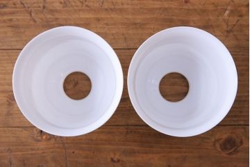 和製アンティーク　格調高い和の雰囲気漂う二灯式シャンデリア(天井照明、シェード)