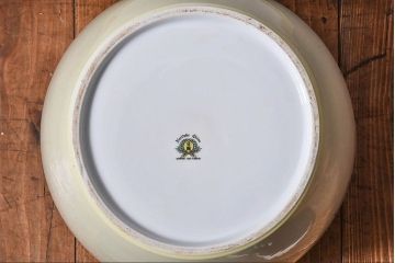 アンティーク雑貨　オールドノリタケ(日陶)　「東海道五十三次」　アンティーク火鉢(鉢カバー、傘立て)