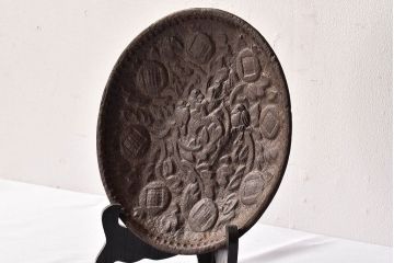 アンティーク雑貨　和製アンティーク　昭和九年　平安金寿堂　花鳥鉄菓子盆・外箱付き