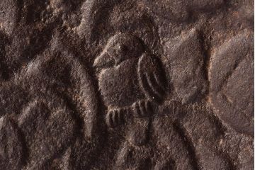 アンティーク雑貨　和製アンティーク　昭和九年　平安金寿堂　花鳥鉄菓子盆・外箱付き