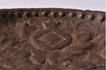 アンティーク雑貨　和製アンティーク　昭和九年　平安金寿堂　花鳥鉄菓子盆・外箱付き