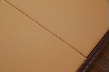 中古　北海道民芸家具　和モダンなベッドフレーム・ダブルベッド(定価24万円)