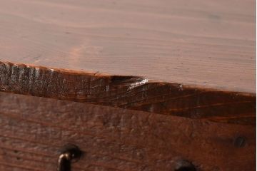 アンティーク家具　和製アンティーク　味わい深い風合いが魅力的なヒノキ材のテーブル(平机、子供机、作業台)