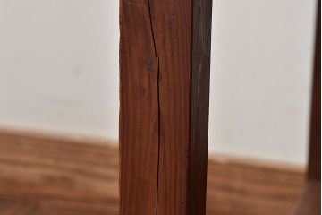 アンティーク家具　和製アンティーク　味わい深い風合いが魅力的なヒノキ材のテーブル(平机、子供机、作業台)