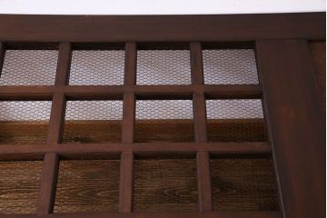アンティーク家具　和製アンティーク　明治大正期!和モダンな蔵戸テーブル(ダイニングテーブル、リビングテーブル)