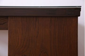 アンティーク家具　和製アンティーク　明治大正期!和モダンな蔵戸テーブル(ダイニングテーブル、リビングテーブル)