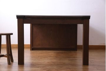アンティーク家具　和製アンティーク　明治大正期!和モダンな蔵戸テーブル(ダイニングテーブル、リビングテーブル)