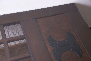 アンティーク家具　和製アンティーク　明治大正期!和モダンな蔵戸テーブル(ダイニングテーブル、リビングテーブル)