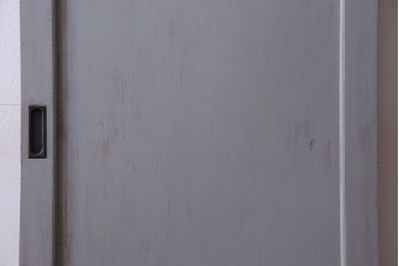 ビンテージ　ダイヤガラス入り!レトロな雰囲気漂うペイント引き戸(建具)