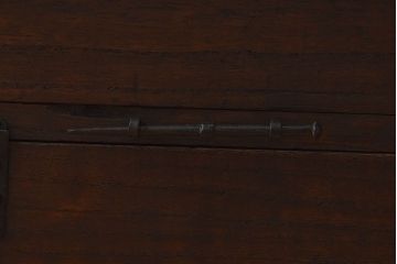 [A様ご成約済]　和製アンティーク　前面桐材　観音開き戸がおしゃれな脚付きローチェスト(衣装箪笥、引き出し、テレビボード)