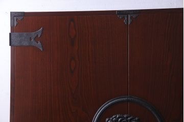 仙台箪笥　渡辺家具店　木地呂塗りの上品な衣装箪笥(チェスト、タンス)(定価120万)