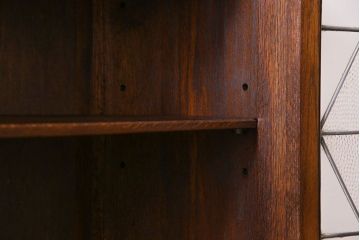 アンティーク家具　アンティーク　オーク材　アールデコのデザインがおしゃれなキャビネット(収納棚、本箱)