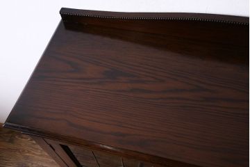 アンティーク家具　アンティーク　オーク材　アールデコのデザインがおしゃれなキャビネット(収納棚、本箱)