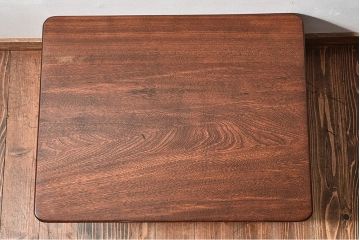 レトロ家具　和製アンティーク　昭和レトロな角ちゃぶ台(ローテーブル、座卓)