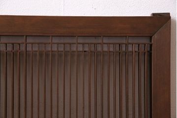 和製アンティーク　細い格子が魅力的な欄間(明かり取り、明り取り)