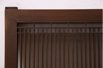 和製アンティーク　細い格子が魅力的な欄間(明かり取り、明り取り)