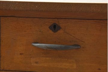 レトロ家具　昭和レトロ　シンプルなビンテージデスク(片袖机、在宅ワーク、在宅用ワークデスク、作業台)