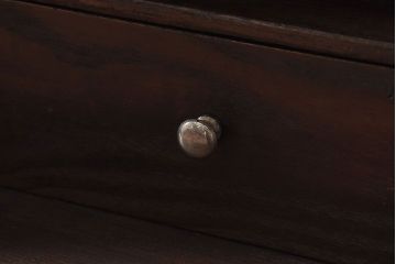 レトロ家具　和製アンティーク　前面ケヤキ材　レトロな雰囲気漂う脚付きローボード(キャビネット、収納棚、テレビボード)