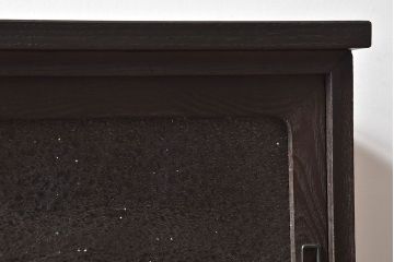 レトロ家具　和製アンティーク　前面ケヤキ材　レトロな雰囲気漂う脚付きローボード(キャビネット、収納棚、テレビボード)