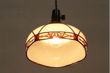 和製アンティーク　装飾がおしゃれなシェード(ペンダントライト)