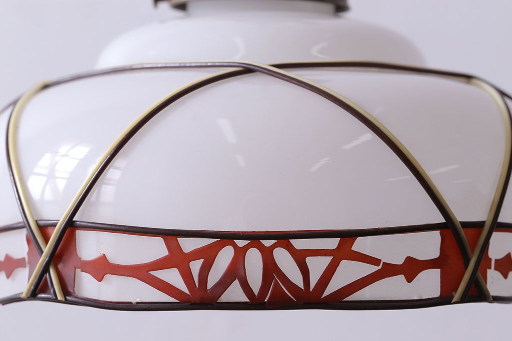 和製アンティーク　装飾がおしゃれなシェード(ペンダントライト)