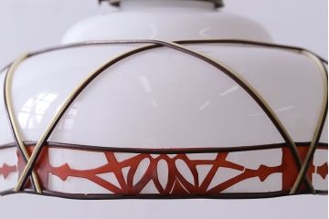 和製アンティーク　装飾がおしゃれなシェード(ペンダントライト)