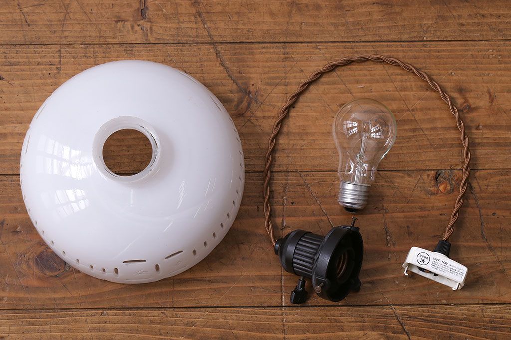 和製アンティーク　カットガラスがおしゃれなシェード(ペンダントライト)