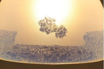 和製アンティーク　上品なオパールガラスのシェード(ペンダントライト)