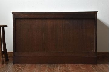 アンティーク家具　和製アンティーク　前面黒檀　落ち着いた雰囲気漂うタンスローボード(引き出し、テレビボード)