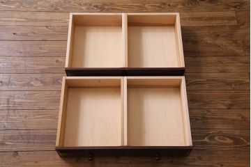 中古美品　カバ材　気品のある民芸調食器棚(収納棚、戸棚)(松本民芸家具、北海道民芸家具)(定価52万円)