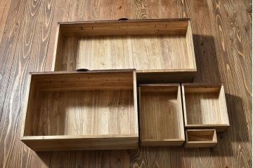 アンティーク家具　和製アンティーク　和モダンな時代箪笥サイドボード(脚付きチェスト、衣装箪笥)