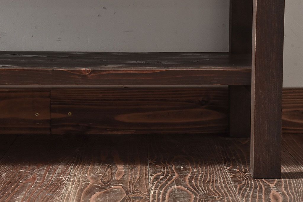 アンティーク家具　和製アンティーク　和モダンな時代箪笥サイドボード(脚付きチェスト、衣装箪笥)