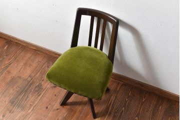 【O様ご成約済み】和製アンティーク　オーク材　回転イス(椅子、チェア、ワークチェア)