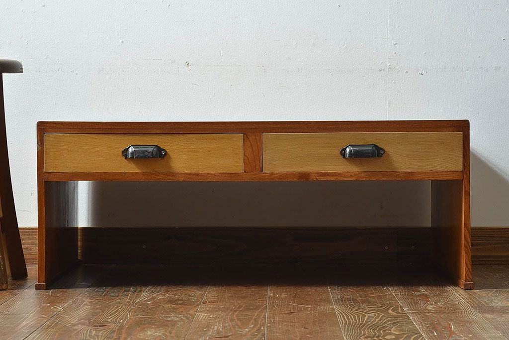 作業台　文机　座卓　昭和レトロ　古家具 座机 文机 ちゃぶ台 座卓 レトロ 昭和 アンティーク