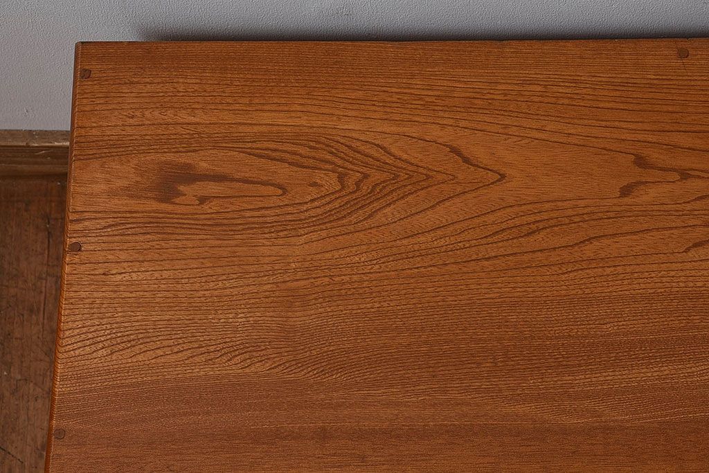 レトロ家具　昭和レトロ　栓材　明るい木肌のローテーブル(座卓、文机、作業台)