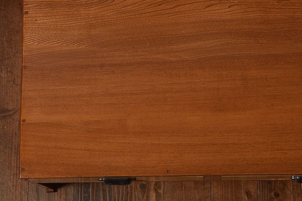 レトロ家具　昭和レトロ　栓材　明るい木肌のローテーブル(座卓、文机、作業台)