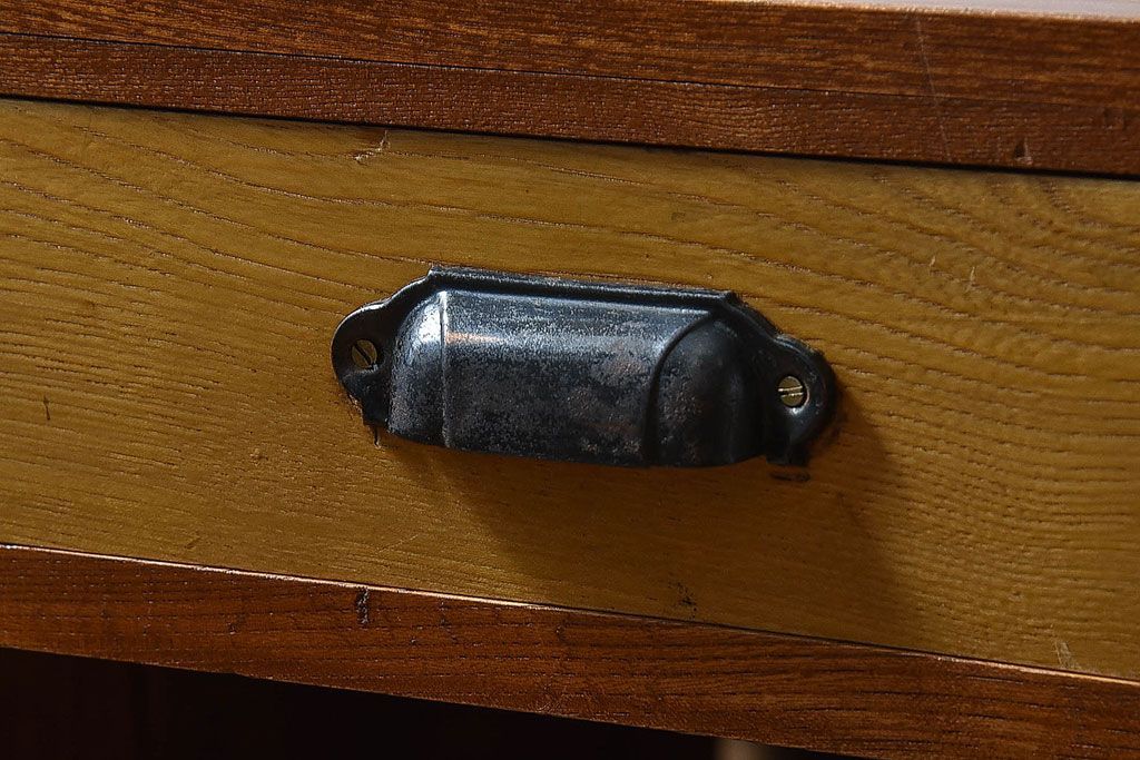 レトロ家具　昭和レトロ　栓材　明るい木肌のローテーブル(座卓、文机、作業台)