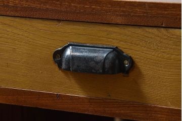 レトロ家具　昭和レトロ　栓材　明るい木肌のローテーブル(座卓、文机、作業台)