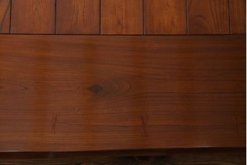 アンティーク雑貨　特大　厚みのある天板が存在感を放つ総ケヤキ囲炉裏(火鉢、テーブル)