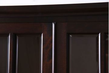 中古　北海道民芸家具　OM118本箱　滑らかな質感が美しいブックケース(食器棚、飾り棚、収納棚)(定価約60万円)(1)