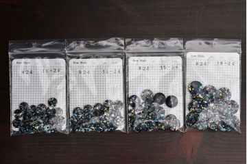 アンティーク雑貨　ブラックカラーのシックなビンテージボタンセット