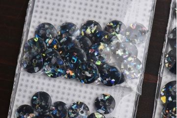 アンティーク雑貨　ブラックカラーのシックなビンテージボタンセット