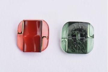 アンティーク雑貨　バイカラー!エレガントなデザインのビンテージボタンセット