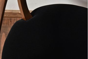 アンティーク家具　和製アンティーク　ブナ材　シックな雰囲気漂う回転イス(ワークチェア、アームチェア)